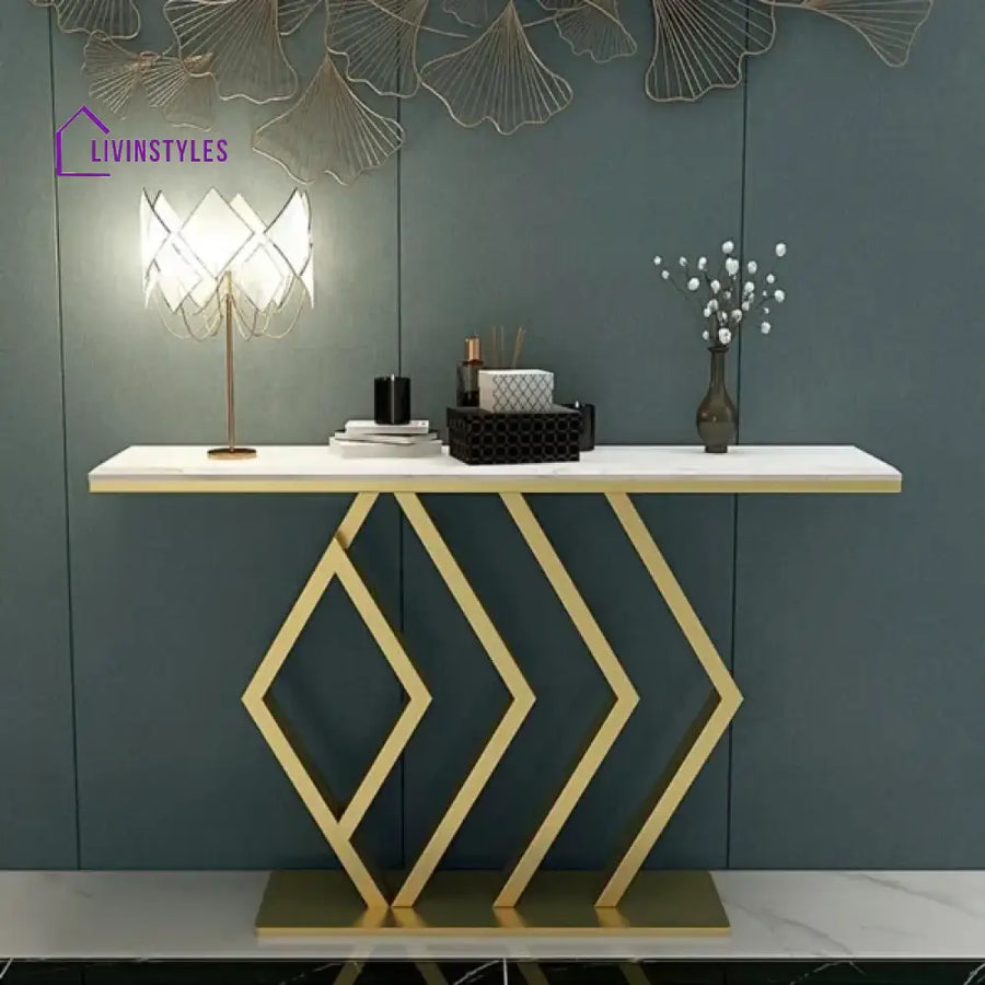 Mudra Metal Console Table