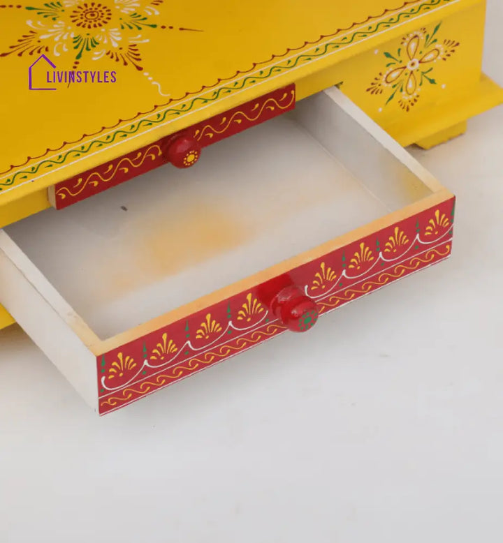 Multicolor Sheesham Wood & MDF Pooja Mandir Without Door, - Ouch Cart 