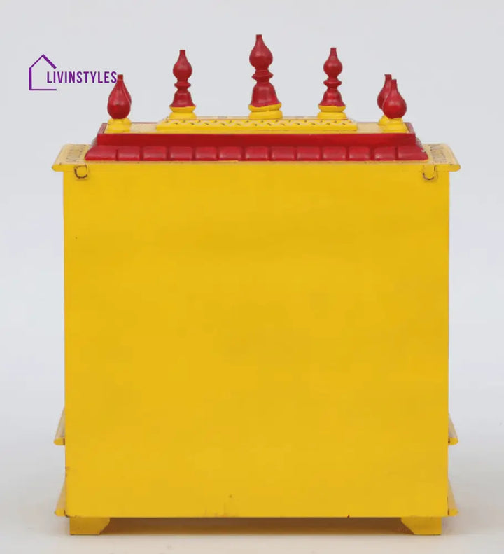 Multicolor Sheesham Wood & MDF Pooja Mandir Without Door, - Ouch Cart 