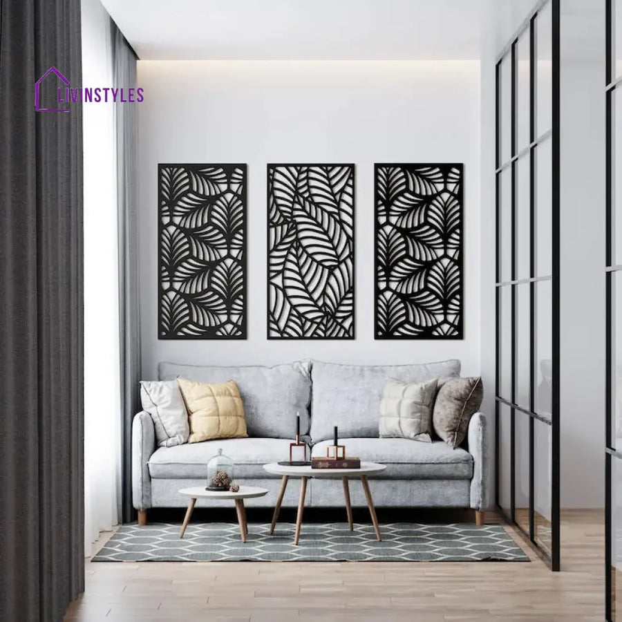 Multiplue Leave Geometric Wooden Wall Art