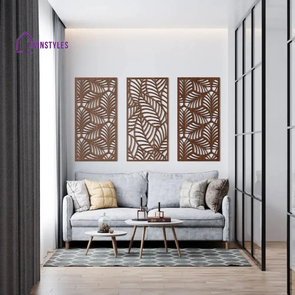 Multiplue Leave Geometric Wooden Wall Art