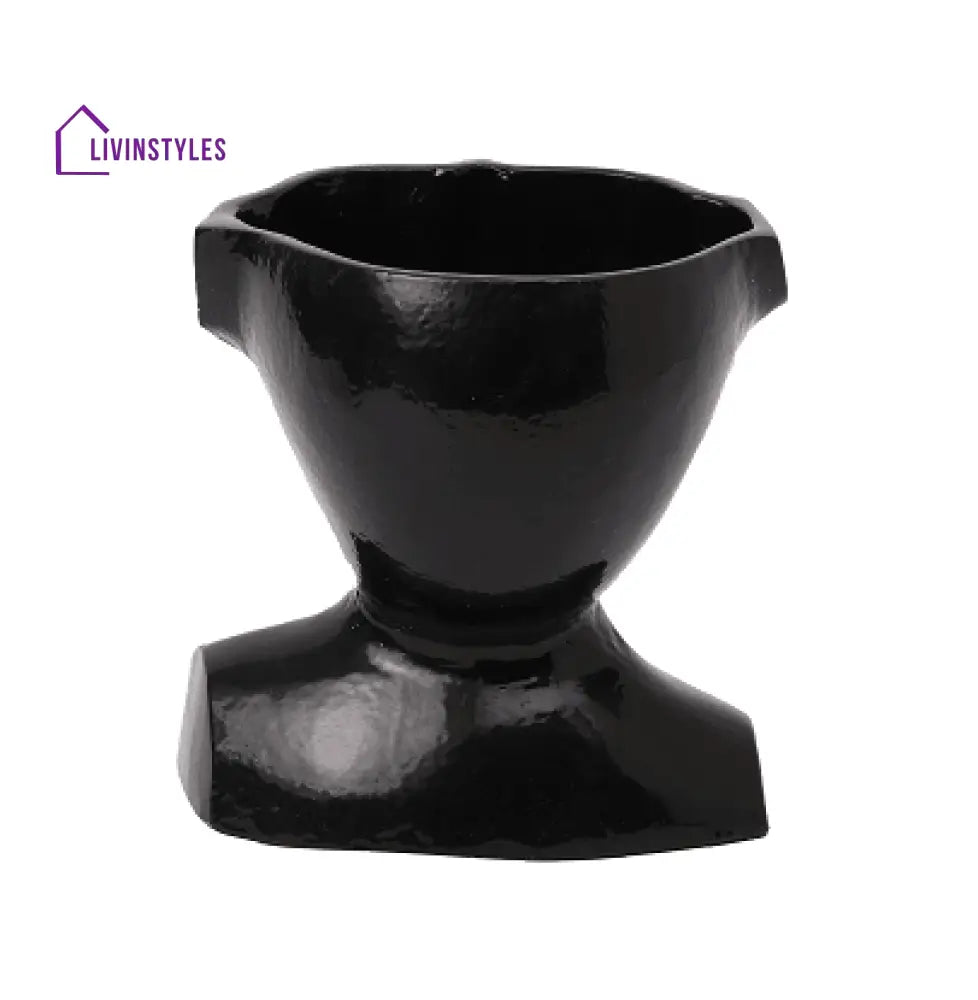 Mystique Facial Glossy Black Planter