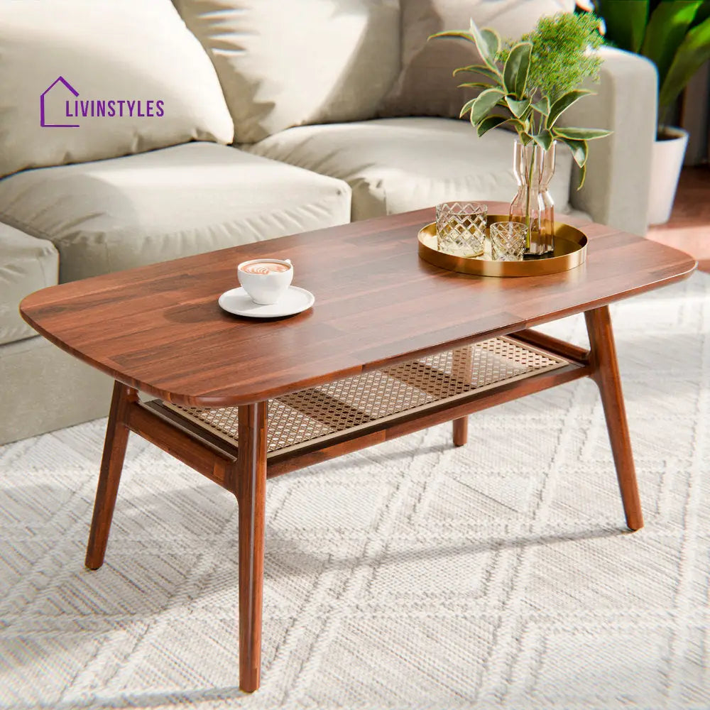Nalini Sheesham Wood Coffee Table For Living Room
