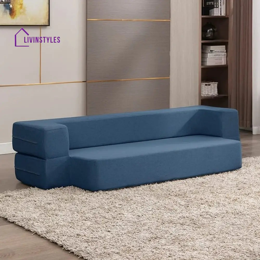 Namrata Premium Velvet 3 Seater Fabric Sofa Cum Bed