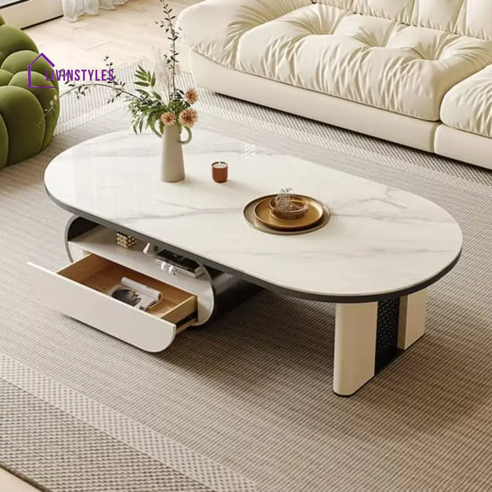 Nia Oval Shape Coffee Table