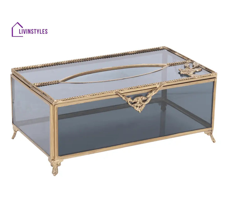 Night’s Charm Tissue Box With Brass