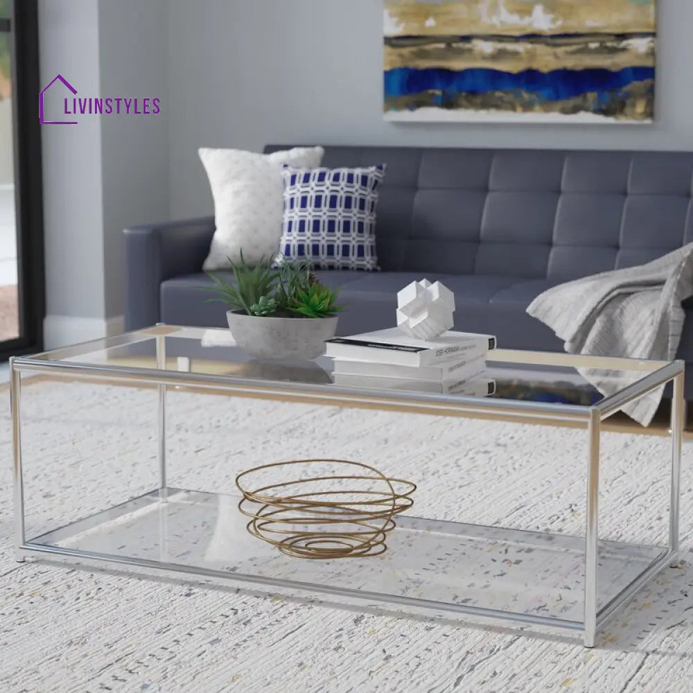 Niranjan Metal Coffee Table For Living Room