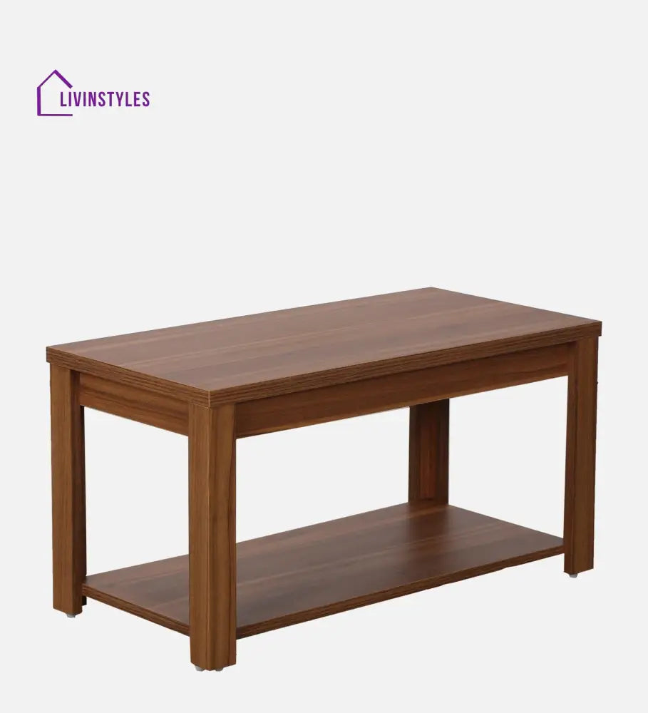 Nirvaan Coffee Table in Wooden Finish for Living Room