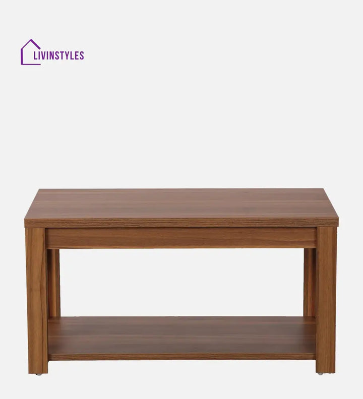 Nirvaan Coffee Table in Wooden Finish for Living Room