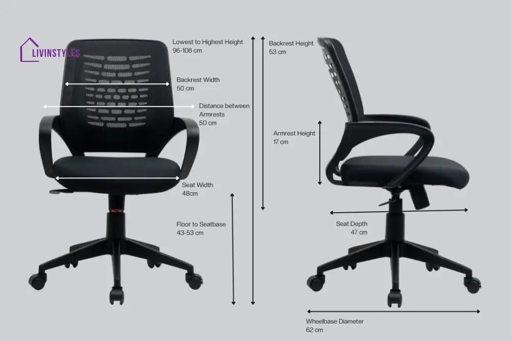 Nivia Mid Back Basic Chair Basics