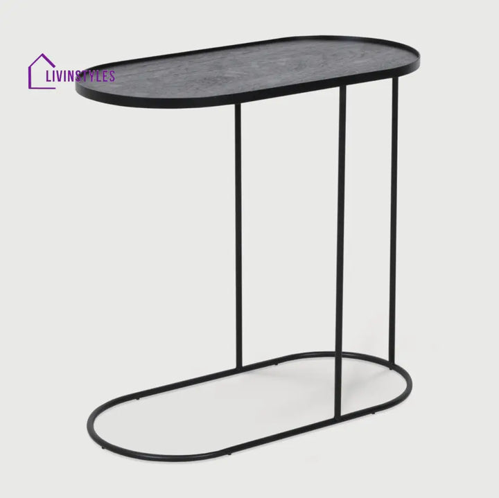 Noah Metal And Glass Top Side Table