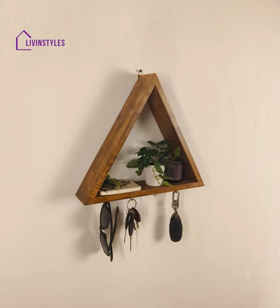 Noah Wooden Wall Organiser With Key Holders Decor