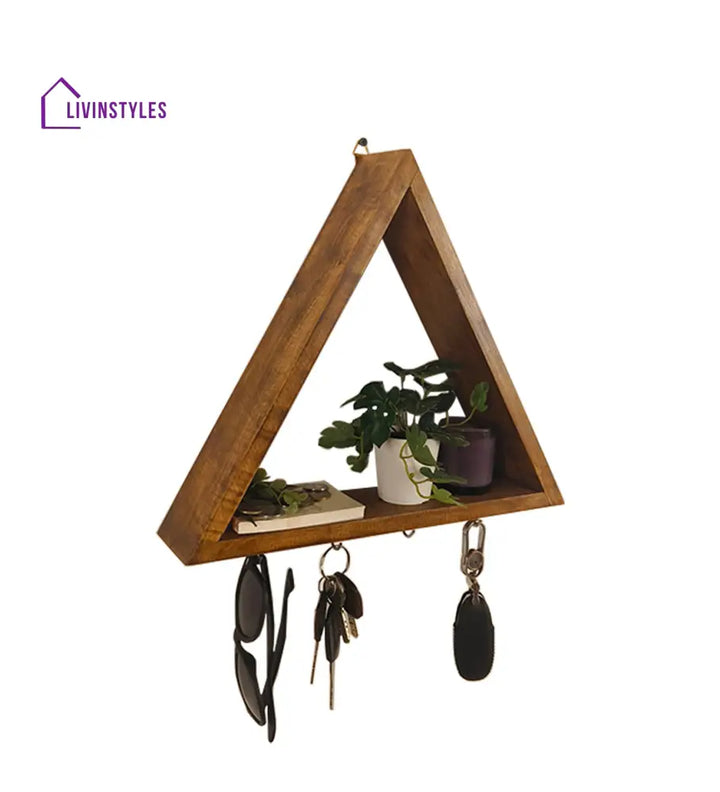 Noah Wooden Wall Organiser With Key Holders Decor