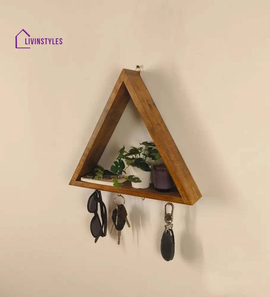 Noah Wooden Wall Organiser With Key Holders Decor