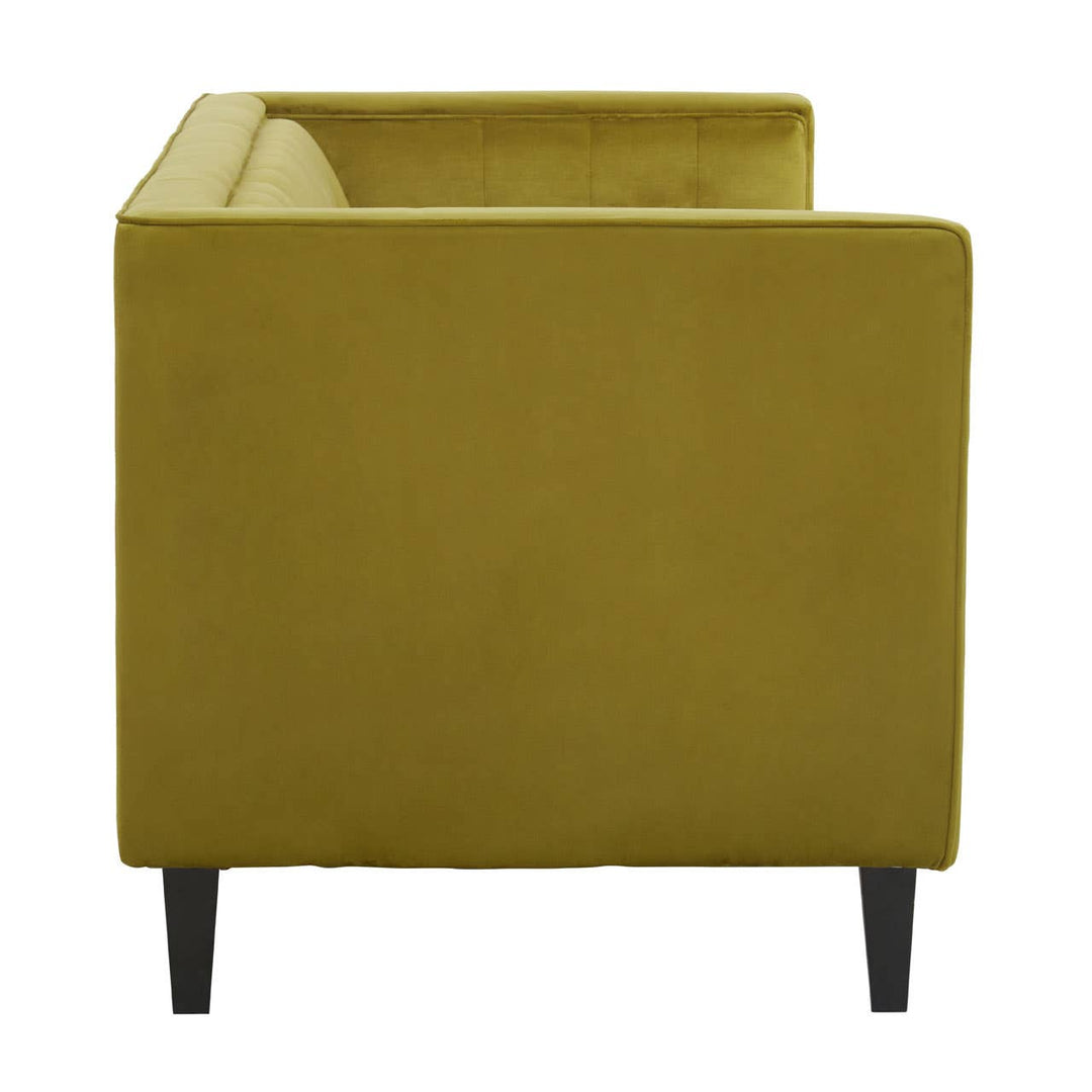 Luka Olive Velvet Sofa