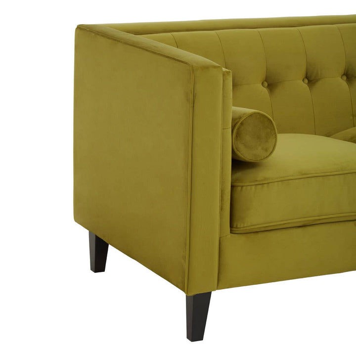 Luka Olive Velvet Sofa