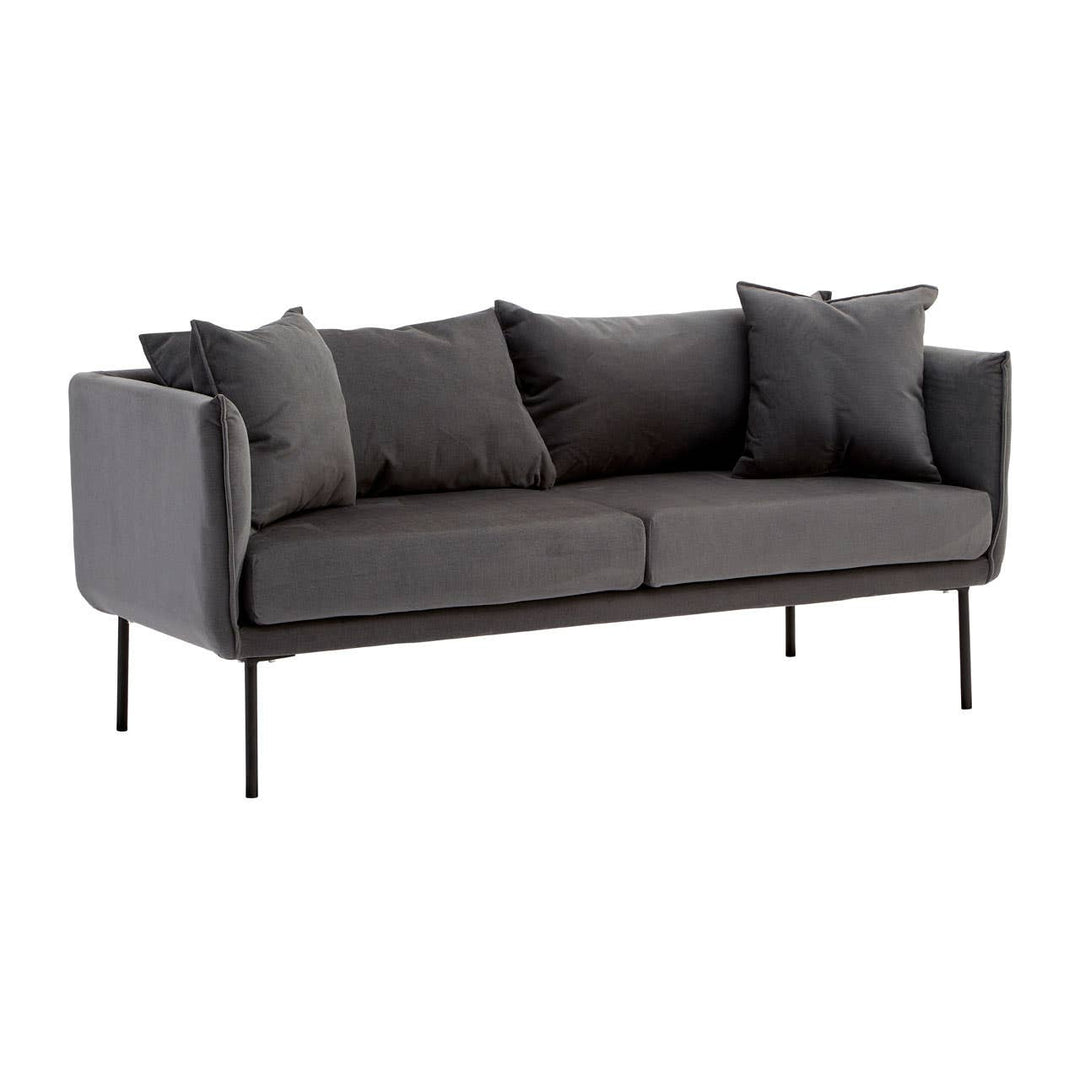 Mechislav Two Seater Grey Sofa