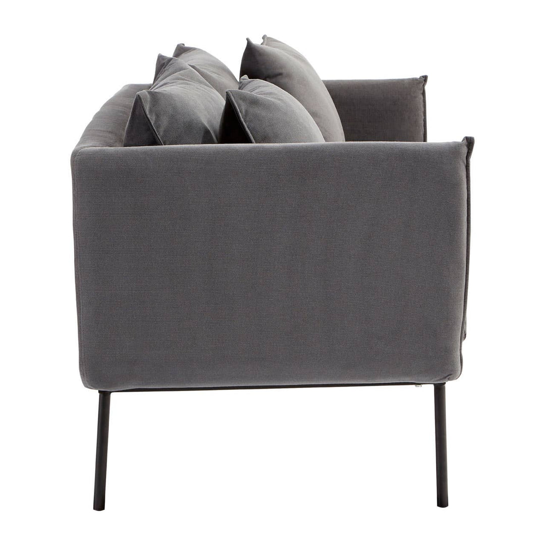 Mechislav Two Seater Grey Sofa