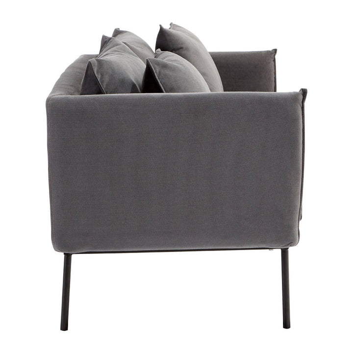 Mechislav Two Seater Grey Sofa