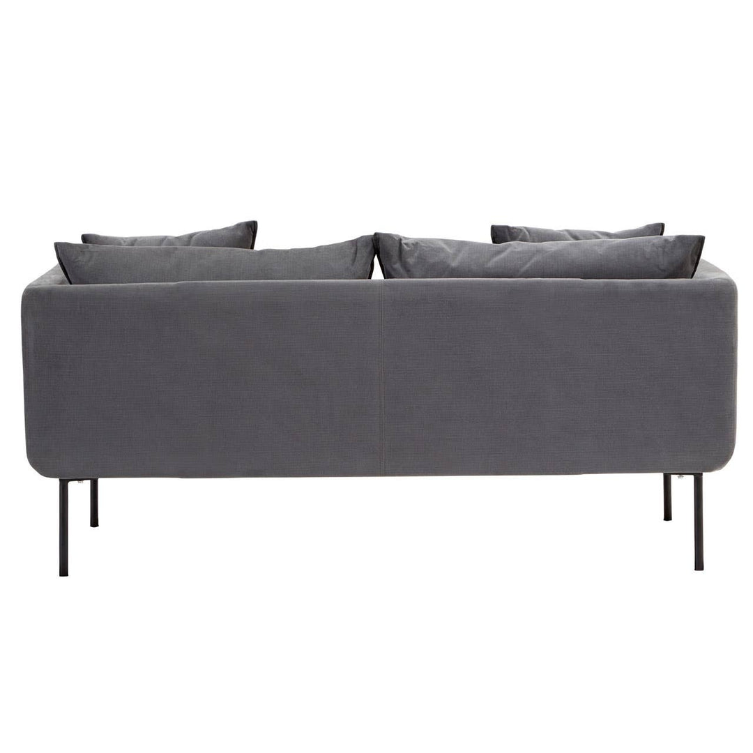 Mechislav Two Seater Grey Sofa