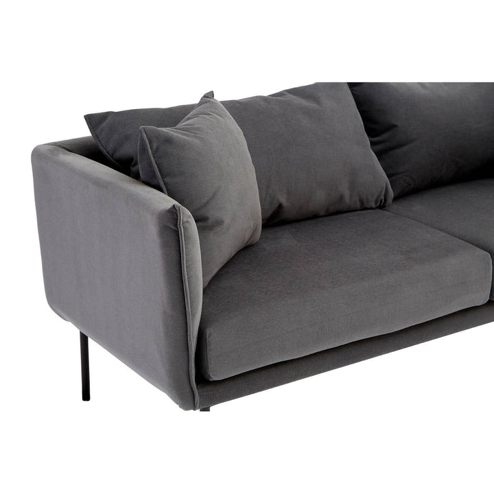 Mechislav Two Seater Grey Sofa