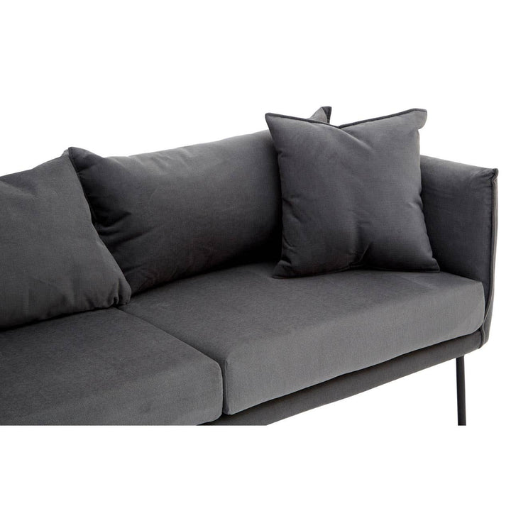 Mechislav Two Seater Grey Sofa