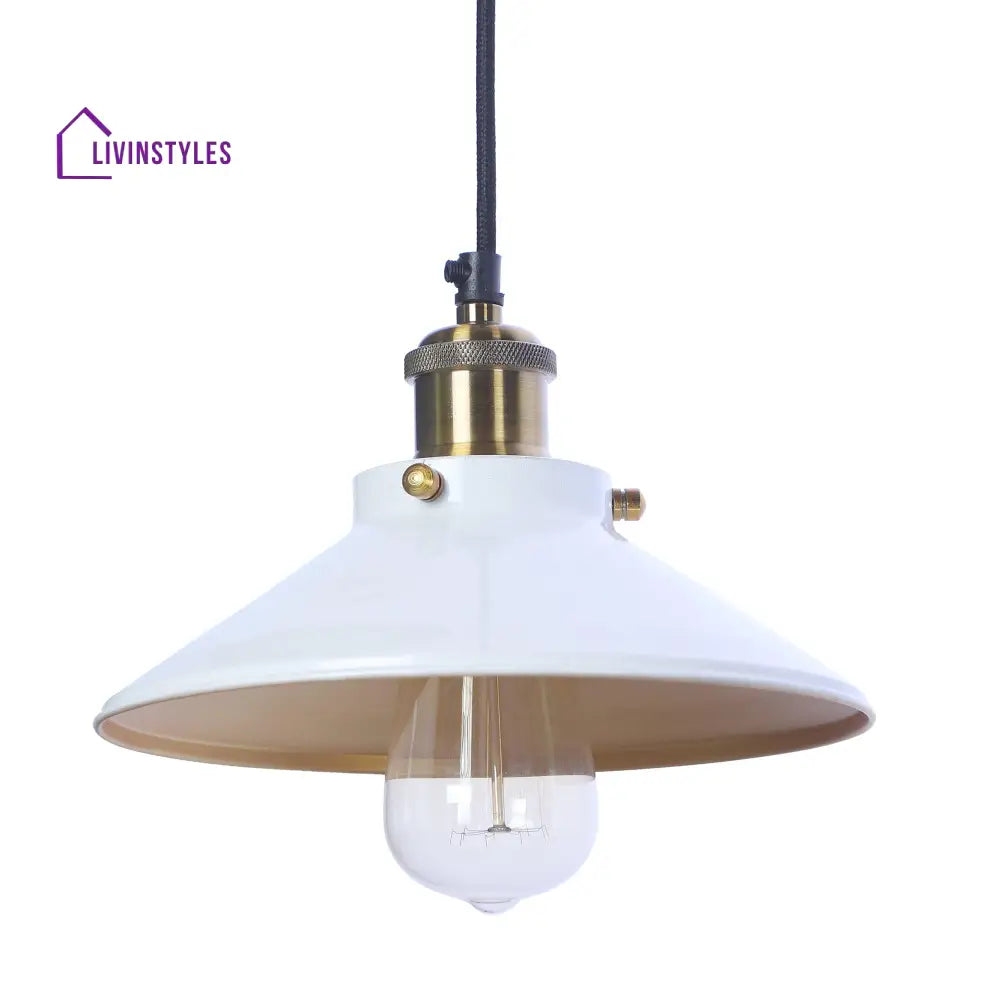 Nora White Metal Single Hanging Light By Ss Lightings Lamp