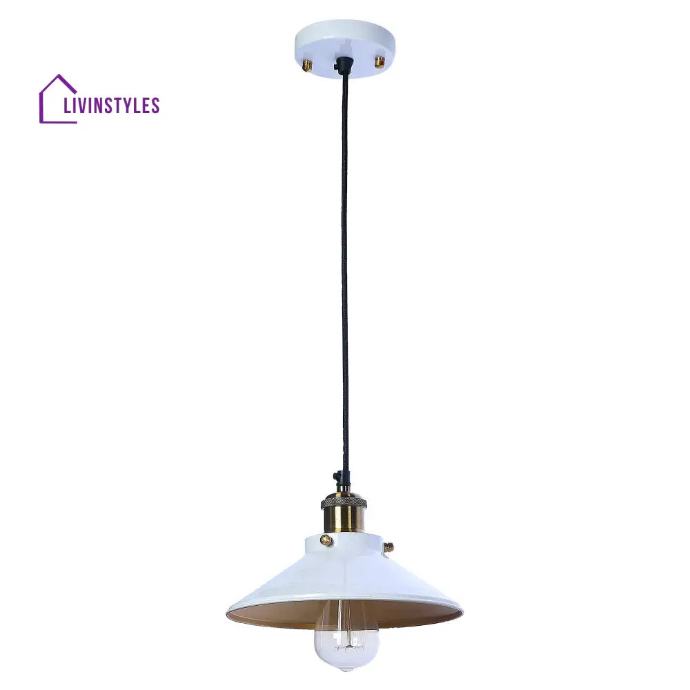 Nora White Metal Single Hanging Light By Ss Lightings Lamp