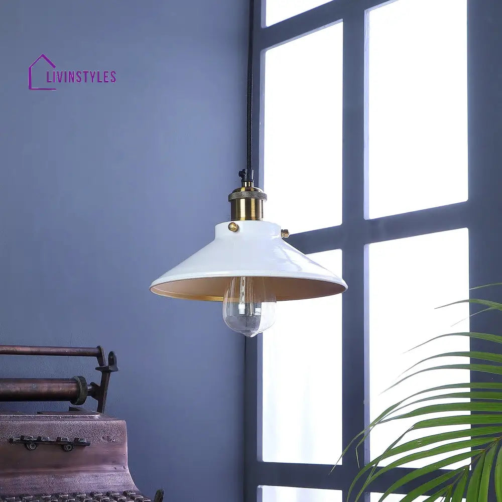 Nora White Metal Single Hanging Light By Ss Lightings Lamp