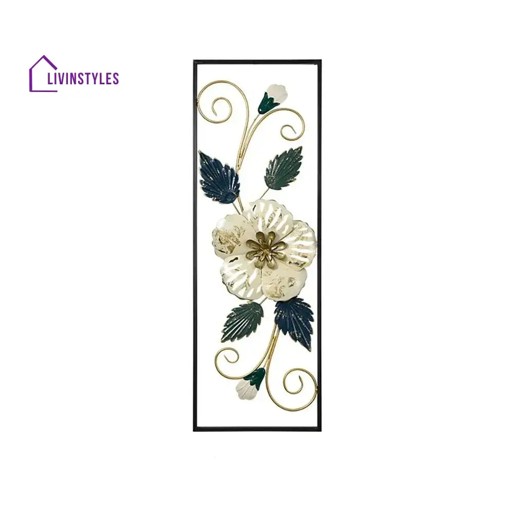 Olive Flower Metal Wall Art - Set Of 2