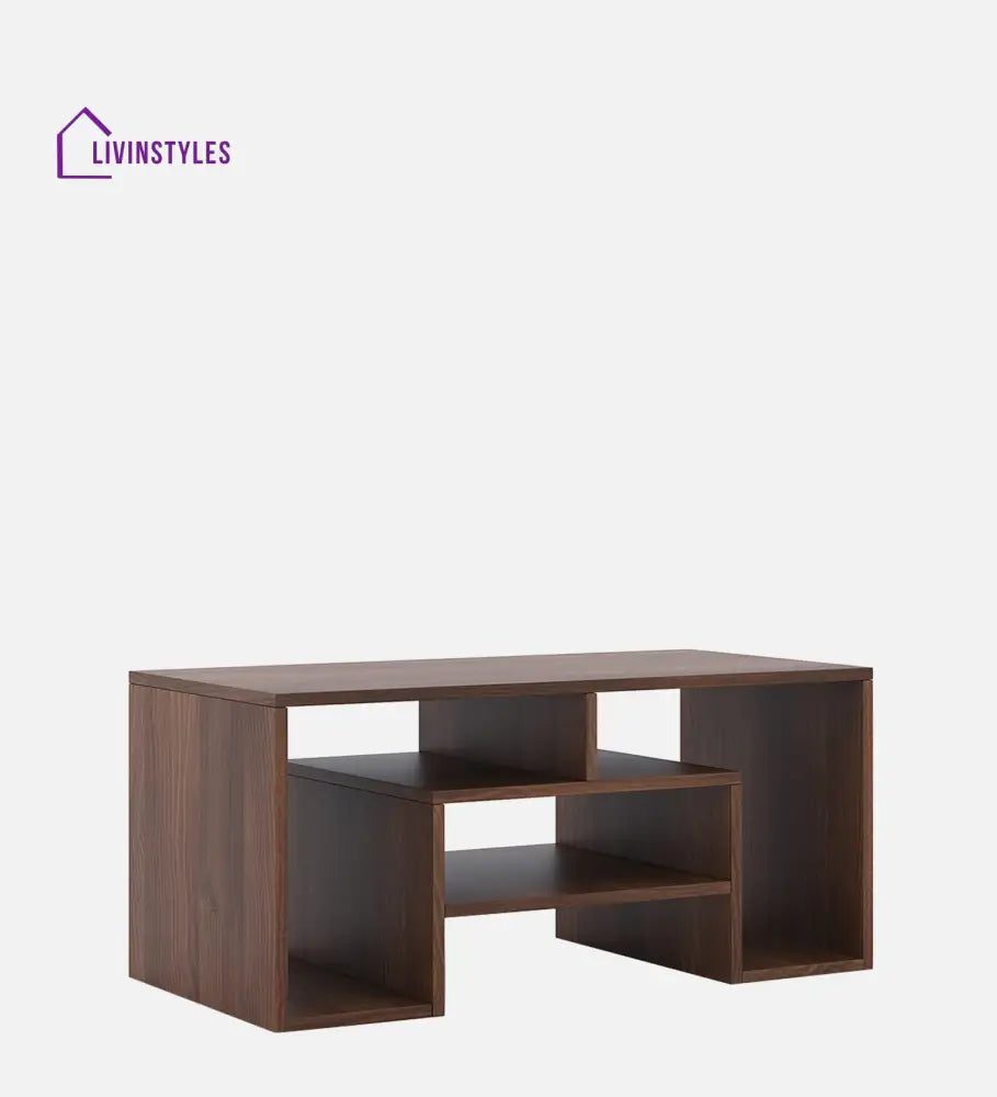 Omkar Wooden Finish Coffee Table for Living Room