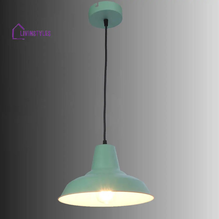 Opi Minimal Pastel Green Metal Single Hanging Light By Ss Lightings Lamp