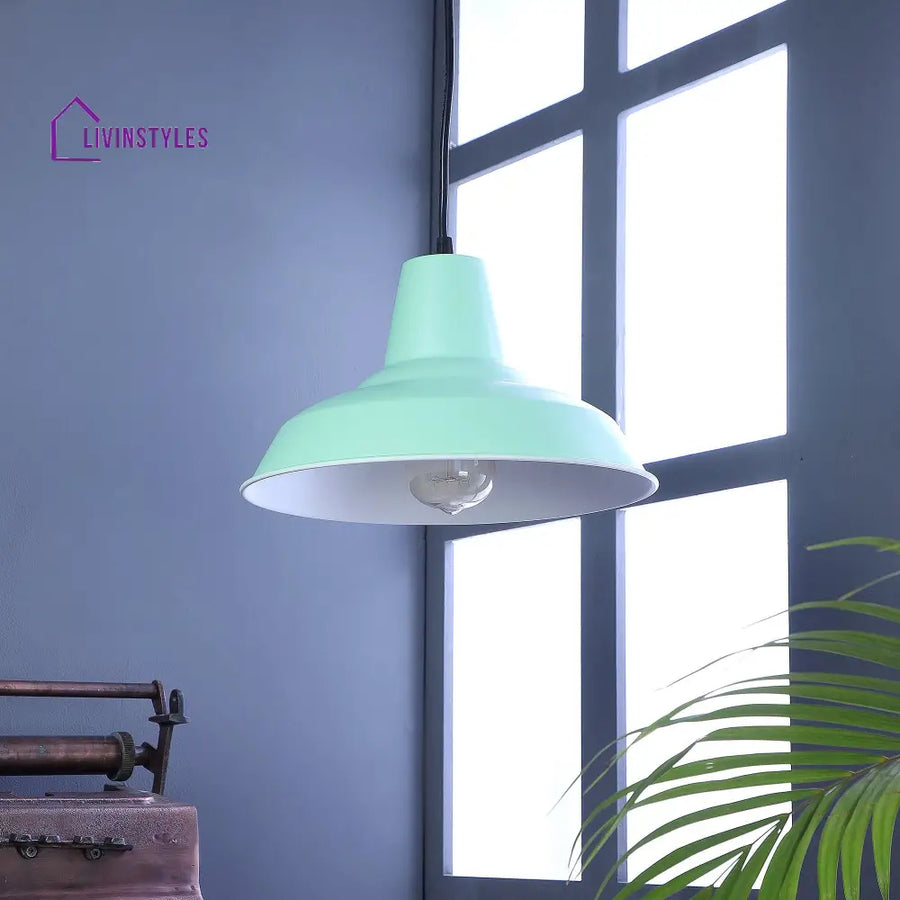 Opi Minimal Pastel Green Metal Single Hanging Light By Ss Lightings Lamp