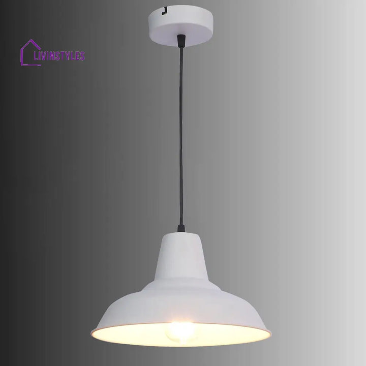 Opi Minimal Pastel White Metal Single Hanging Light By Ss Lightings Lamp