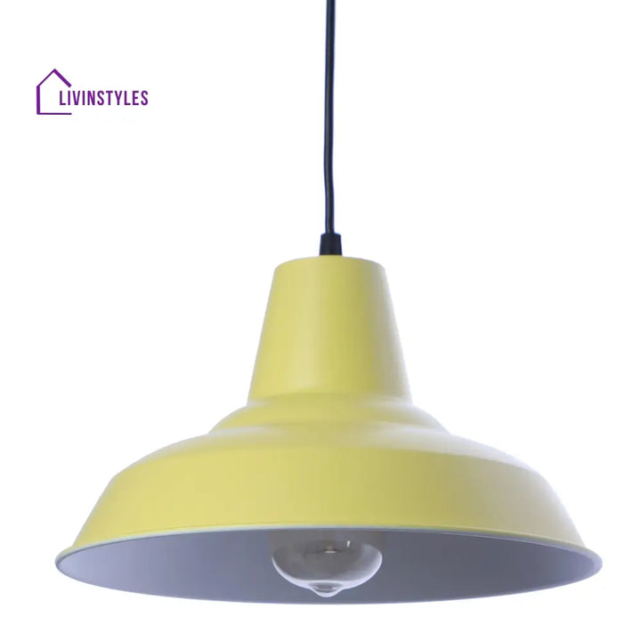 Opi Minimal Pastel Yellow Metal Single Hanging Light By Ss Lightings Lamp