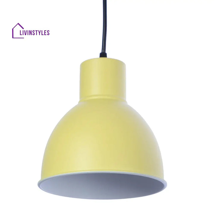 Opi Minimal Pastel Yellow Metal Single Hanging Light By Ss Lightings Lamp