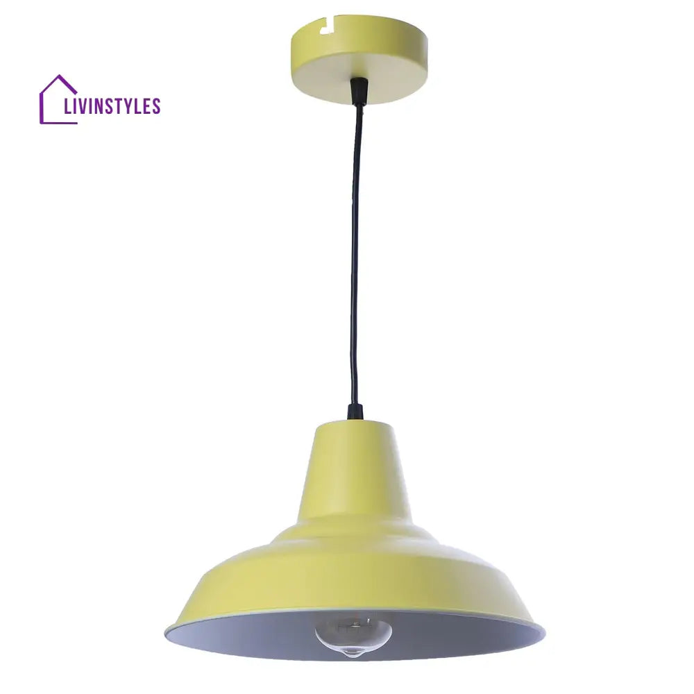 Opi Minimal Pastel Yellow Metal Single Hanging Light By Ss Lightings Lamp