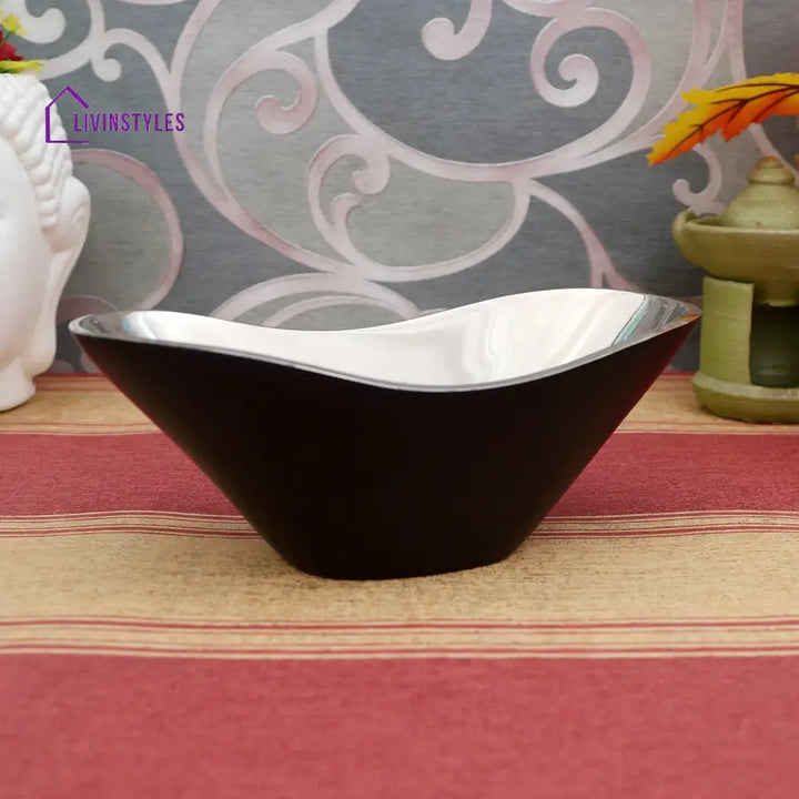 Opulent Oval Bowl Silver