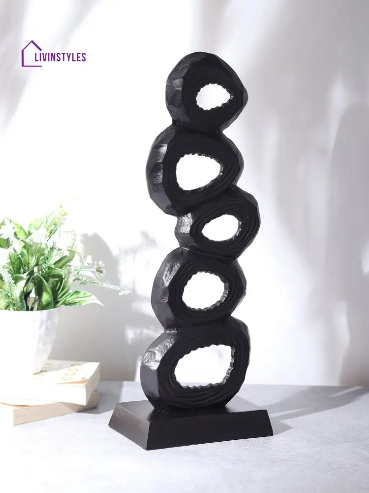 Opulent Overture Display Black Candle Holder