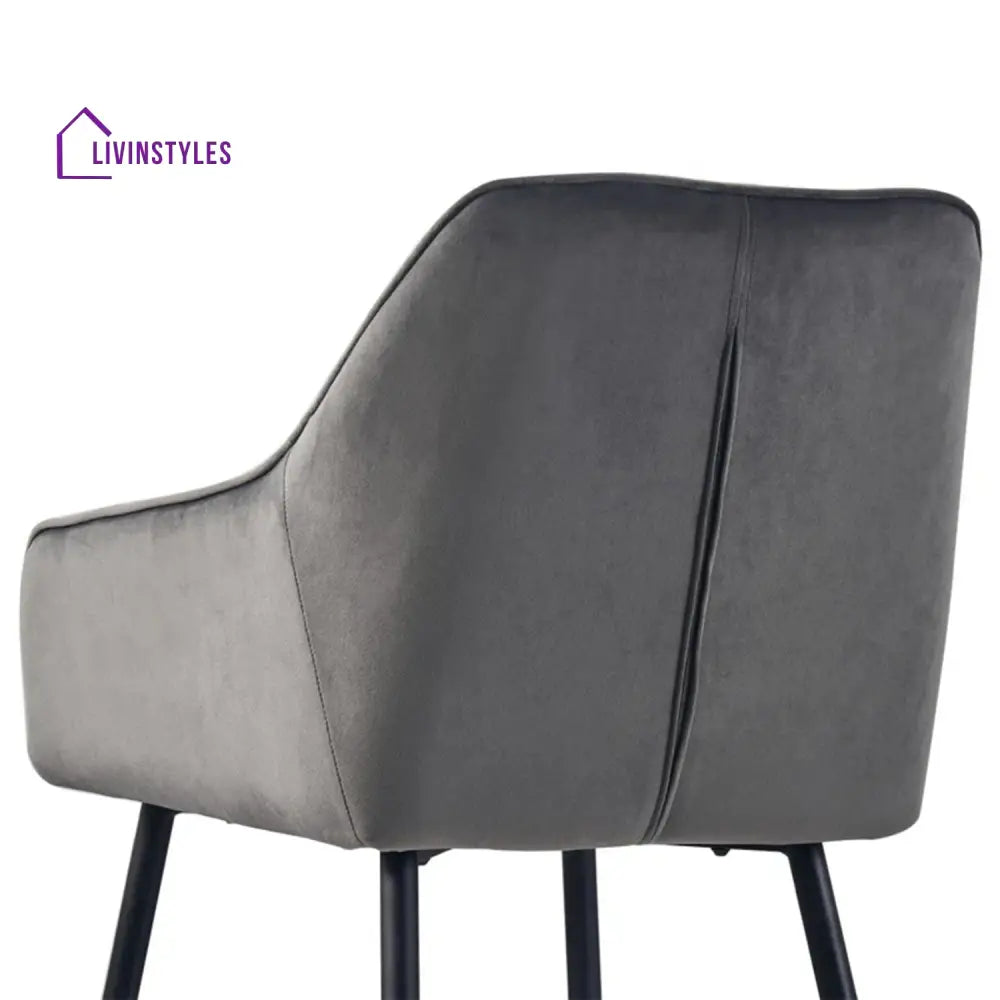 Opulent Velvet Dining Chair Grey Furniture