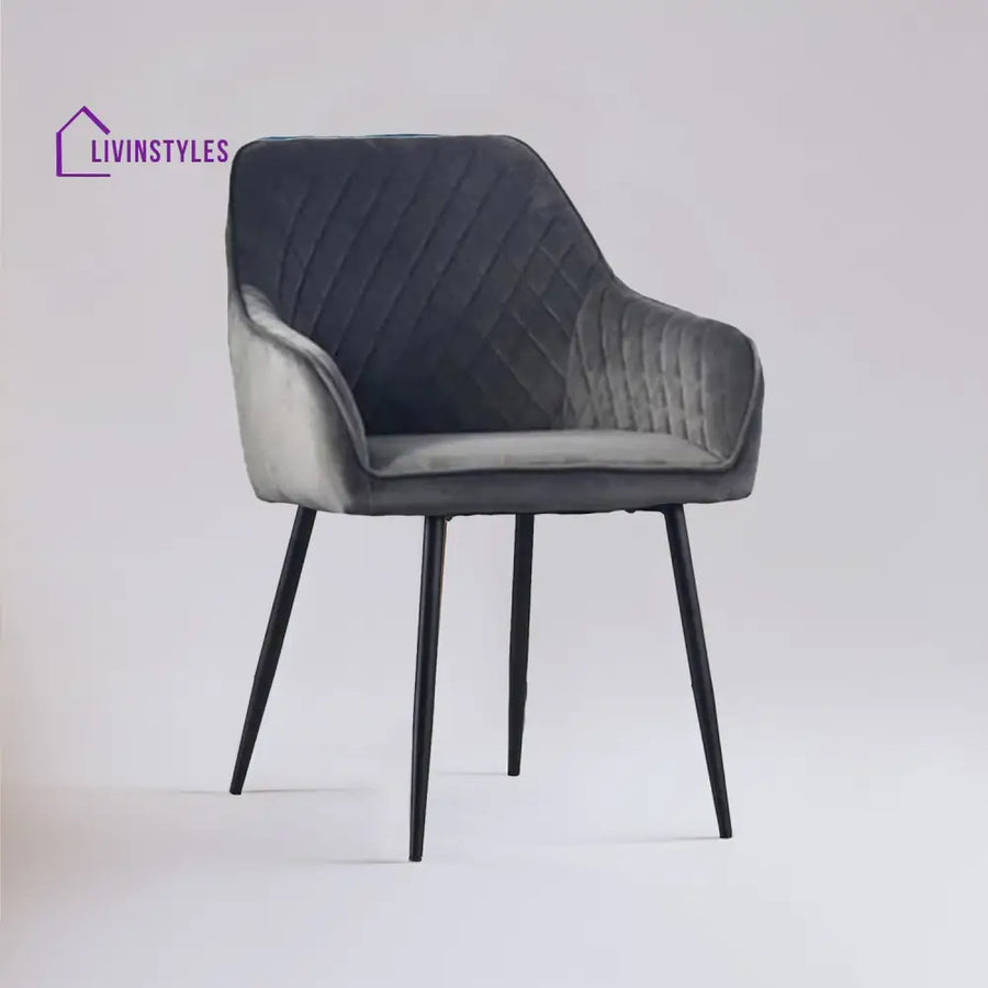 Opulent Velvet Dining Chair Grey Furniture