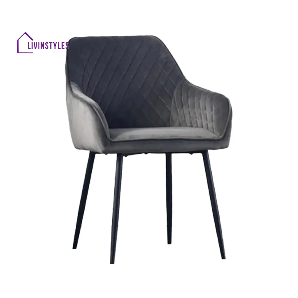 Opulent Velvet Dining Chair Grey Furniture