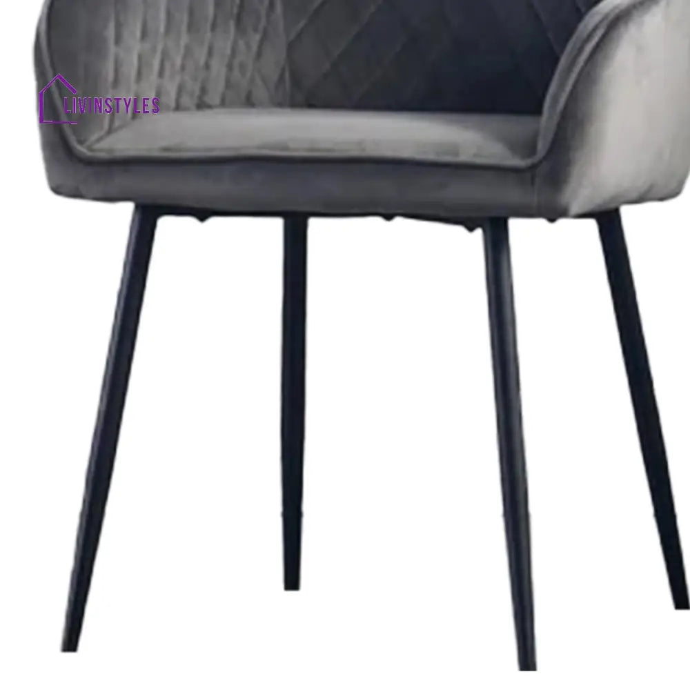 Opulent Velvet Dining Chair Grey Furniture