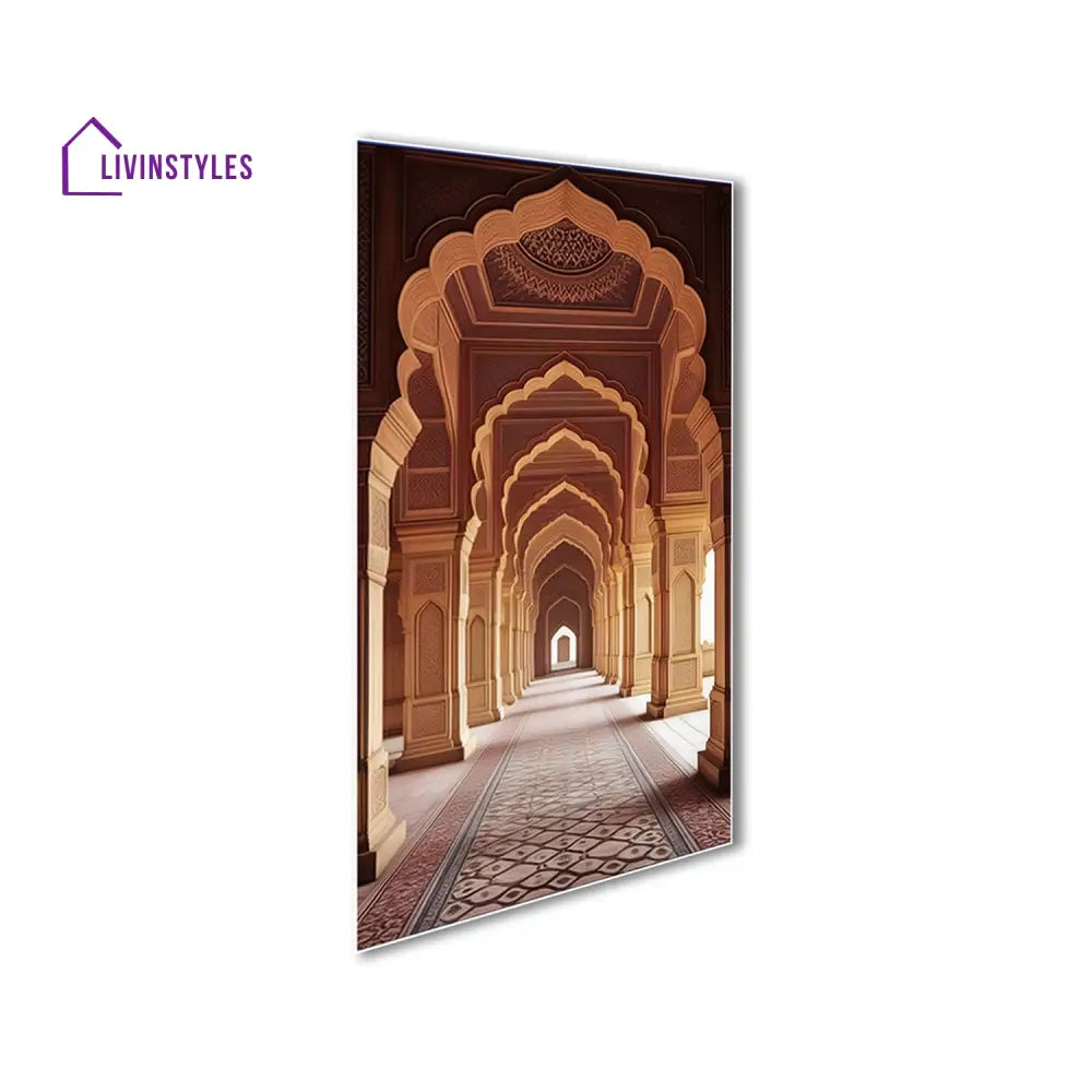 Ornate Arched Hall Canvas Collection Set Of 4 Printed Wall Painting