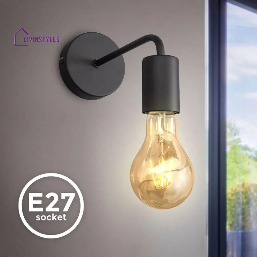 Ostaria Wall Sconce Black Lamp