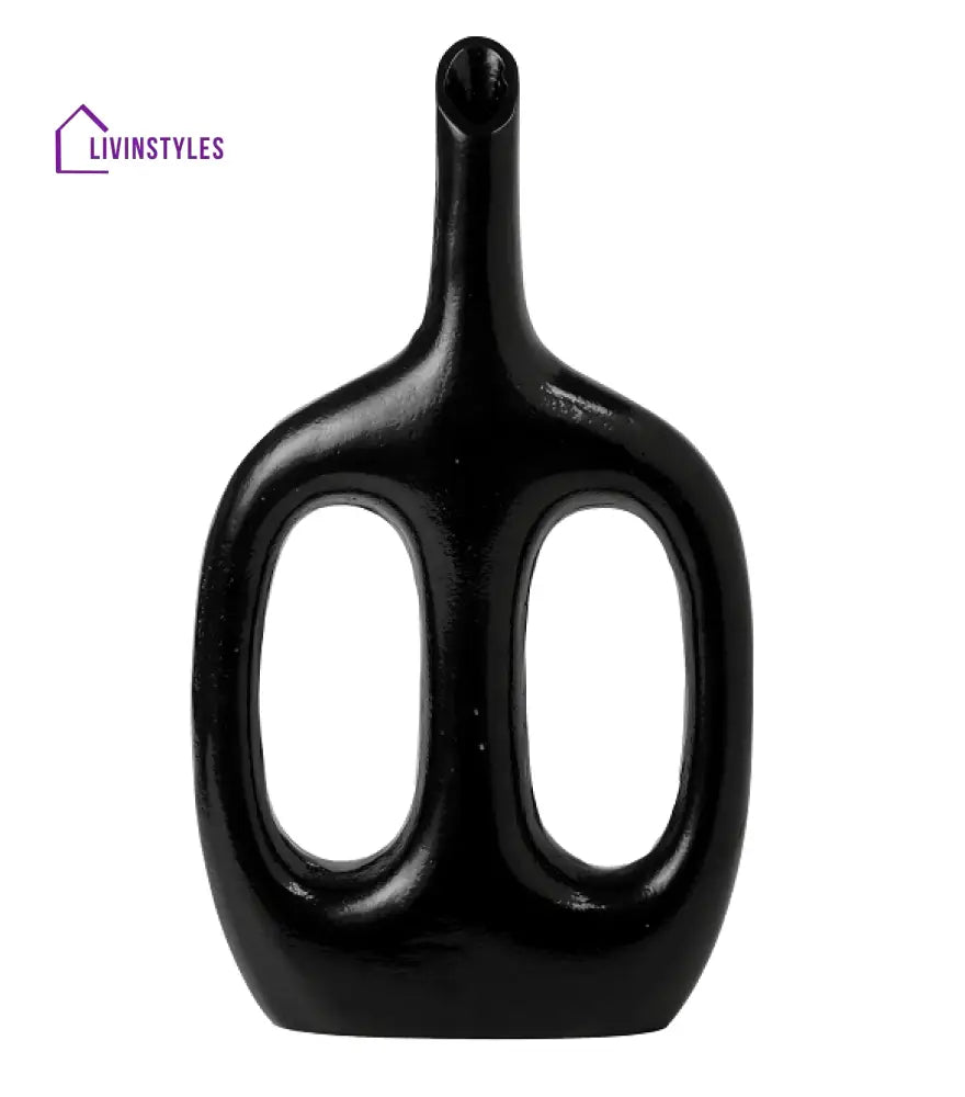 Otilia Glossy Black Vase