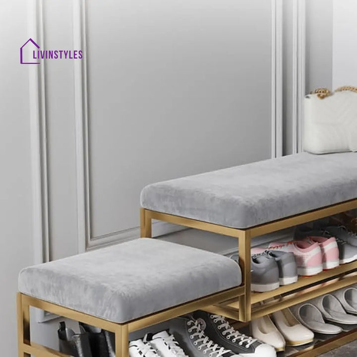 Pallavi Metal Shoe Rack Bench