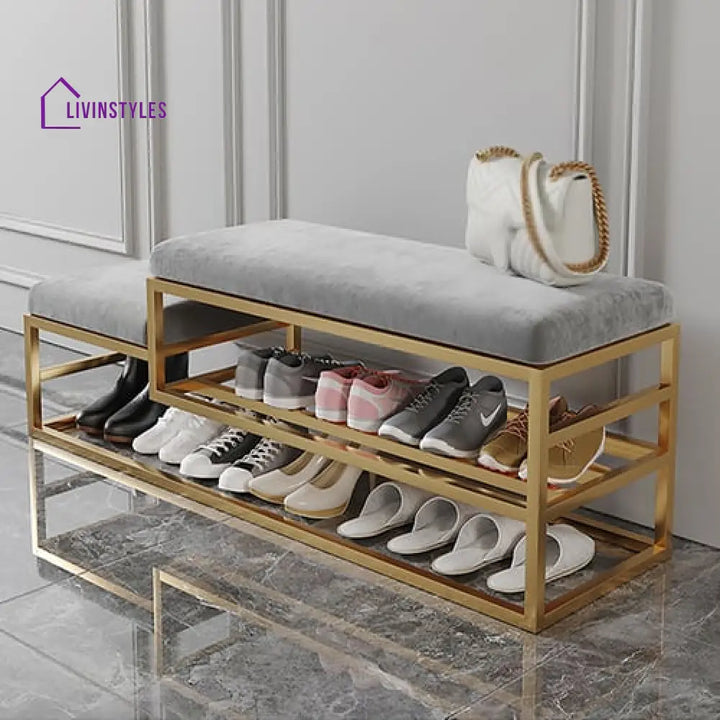 Pallavi Metal Shoe Rack Bench