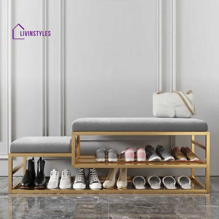 Pallavi Metal Shoe Rack Bench