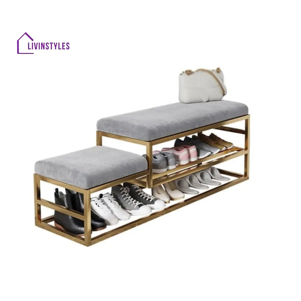 Pallavi Metal Shoe Rack Bench